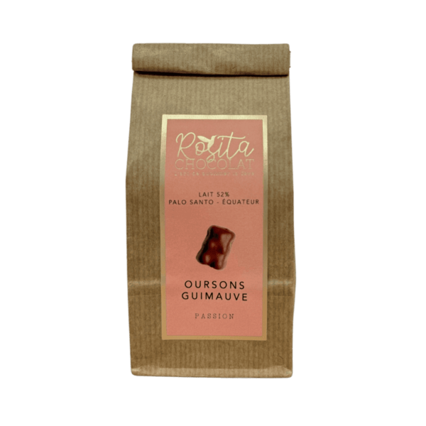 Photo sachet ourson guimauve passion lait 52% détouré