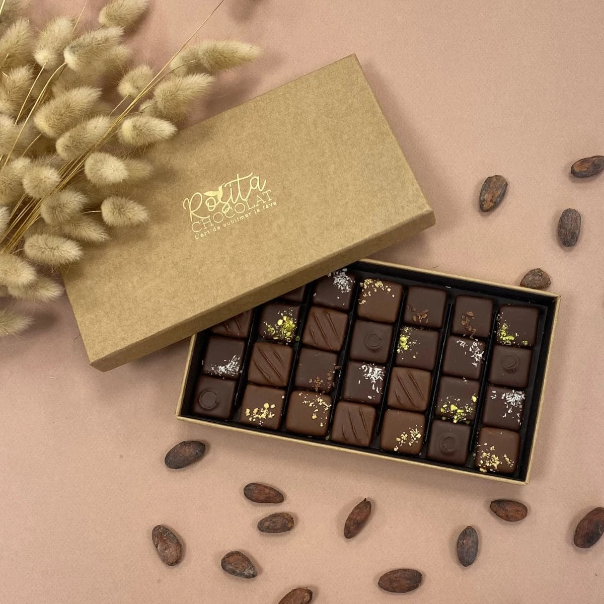 28 Pralinés - Noir & lait 28 Pralinés - Noir & lait