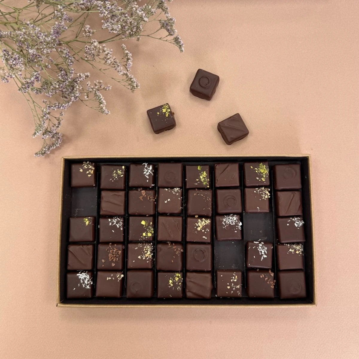 40 Pralinés - Noir & lait